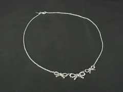 COACH コーチ ラインストーン リボン ネックレス ペンダント アクセサリー レディース シルバー系 DH9225