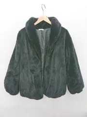 ◇ INGNI イング フェイクファー調 長袖 ジャケット サイズM ブラック レディース P  【1406240018987】