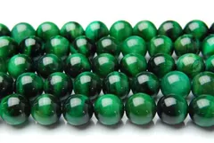 Aグリーンタイガーアイ 8mm １連（約38cm） パワーストーン 天然石 _R886