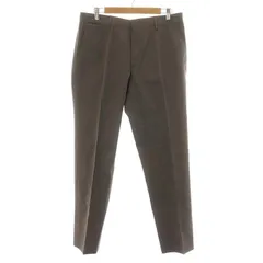 エルメネジルドゼニア Ermenegildo Zegna regular fit スラックス パンツ ジッパーフライ コットン 50 L 茶 ブラウン /AN23 ▲Hのサムネイル