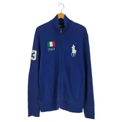 ポロバイラルフローレン Polo by RALPH LAUREN イタリア国旗 ビッグボニー刺繍 トラックジャケット メンズ import：L 