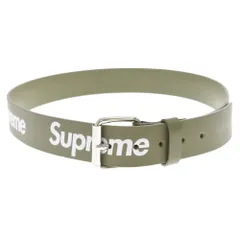 Supreme Repeat Leather Belt "Olive"