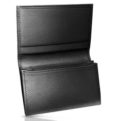 [LINO PLANET] 名刺入れ メンズ 本革 【引っかからない日本が誇る風琴マチ】 カード入れ 大容量 薄型 本革 カードケース(ブラック) [ブラック]