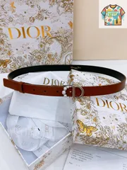【今日特価】Dior Saddle Belt ダブルフェイスレザーベルト-1