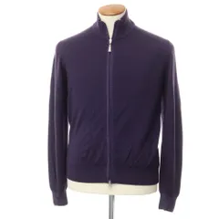 【中古】グランサッソ GRAN SASSO ウール ジップアップ カーディガン パープル【サイズ48】【メンズ】のサムネイル