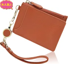 パスケース 定期入れ 【キャメル】レディース リール付き かわいい カードケース