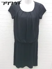 ◇　iCB　アイシービー　　半袖　膝丈　ワンピース　サイズS　ブラック　レディース 【中古】 【1002801321574】