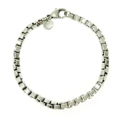 【中古】【箱付き】 TIFFANY&Co. ティファニー シルバー ベネチアン リンク ブレスレット 15.1g 925刻印 434299 ブレスレット