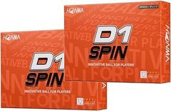 HONMA GOLF D1 SPIN 本間 ゴルフ ホンマ ゴルフボール 2ダース 2023モデル オレンジ 2ピース ウレタンボール  スピン系 ソフト 手頃 飛ぶ ゴルファー フィールドナンバー FIELDNUMBER 30904