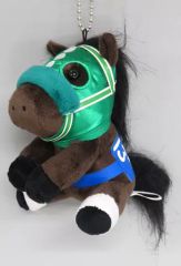 高松宮記念 競走馬 キングヘイローぬいぐるみ 13番 メンコ付き - メルカリ