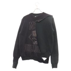 Martin Margiela (マルタンマルジェラ) 初期 0 10 アーティザナル BULLDOG 解体再構築スウェットトレーナー ブラック/パープル