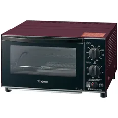 【新品未使用】【未開梱】象印マホービン　ZOJIRUSHI オーブントースター こんがり倶楽部 1300W/食パン４枚 ボルドー ET-GU30