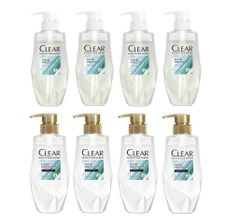 【350ml×各4個】クリアー★男性用スカルプ★シャンプー＋コンディショナー