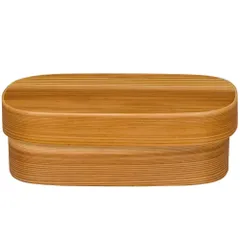 【人気商品】山下工芸(Yamasita craft) 四角曲げわっぱ弁当 長 92125000のサムネイル