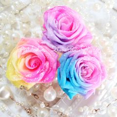 グラデーションローズ*.❁3輪　プリザーブドフラワー　花材