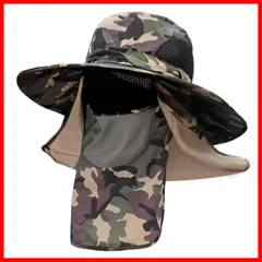 【在庫処分】吸湿速乾 冷感 360°UVカット 日焼け対策 通気性 花粉 撥水加工 折りたたみ UPF50+ 日除け帽子メンズ サイズ調節可能 メンズ 釣り サファリハット 登山 [Formemory] 男女兼用