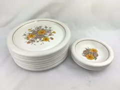 A-9オールドノリタケ NT 日本陶器 花柄 プレート 2種セット