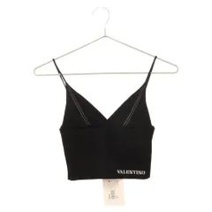 VALENTINO (ヴァレンチノ) Logo Tanktop ロゴタンクトップ ビスコース ブラック WB3KMA086H6のサムネイル
