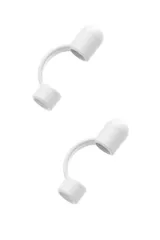 【特売】[wumio] Apple Pencil シリコンキャップ 第1世代 白 2個セット 紛失対策 落下防止 キャップ シリコン ペン 固定 アップルペンシル ソフト 転がり防止 代替 蓋 シンプル