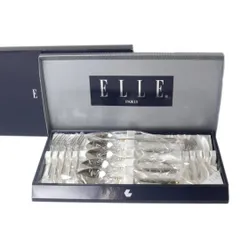 ELLE エル プリムティ ブランチセット カトラリー デセールスプーン カフェスプーン プチフォーク 18-10 INOX シルバー 箱 NT Bランクのサムネイル