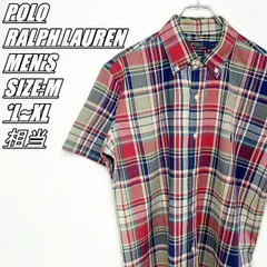 【US古着･00’s~】POLO RALPH LAUREN　ポロラルフローレン　CLASSIC FIT　半袖チェックシャツ　メンズ　サイズ表記M　L~XL相当　マルチカラー
