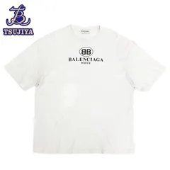 バレンシアガBALENCIAGA★バックロゴTシャツXSホワイト 楽天市場】【中古】BALENCIAGA バックロゴTシャツ 612966