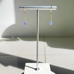 skygray様専用◇大粒スーパースイスブルートパーズフープピアス