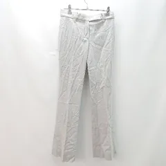 ◇ theory シンプル カジュアル フォーマル パンツ サイズ0 ホワイトグレー メンズ E  【1401220005292】