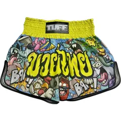 TUFFSPORTS ムエタイボクシングパンツ モンスター イエロー（レトロ)のサムネイル