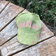 Vintage Banila B khaki corduroy cap