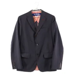 JUNYA WATANABE COMME des GARCONS (ジュンヤワタナベ コムデギャルソン) ステッチデザイン シャドーストライプ テーラードジャケット ネイビー WK-J001のサムネイル