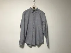 本物ポールスミスコレクションPaulSmithCOLLECTIONコットン柄長袖シャツメンズサーフアメカジミリタリーストリートスケーターワークビジネススーツモードゴルフ青ブルーグレーM日本製のサムネイル