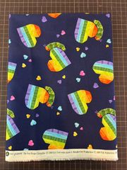 991 USA輸入生地シーチング　はらぺこあおむし　幅約106-111cm×50cm