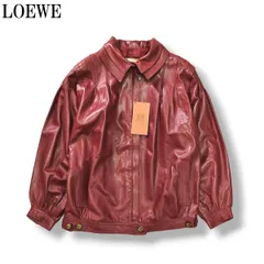 【あきら】LOEWE ロエベ ラム革ライダースジャケット グレージュ LOEWE（ロエベ）ライダース 黒 サイズ:46(M位) メンズ