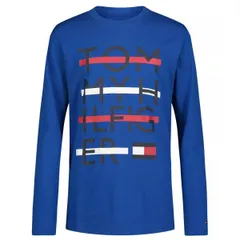 【新品】トミーヒルフィガー 長袖ロゴボーダーＴシャツ