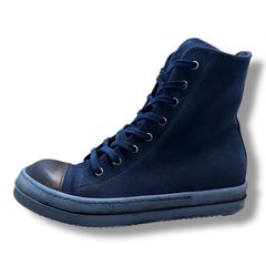 Rick Owens DRKSHDW Cotton Denim High コットンデニムハイ スニーカー リックオウエンス ダークシャドウ DU01C6800 DQD 41 93723A4