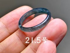 L13-117 氷種 煙灰 21.5号 グアテマラ産 A貨 本翡翠 くりぬき リング