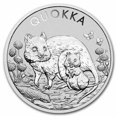 [保証書・カプセル付き] 2021年 (新品) オーストラリア「クオッカ」純銀 1オンス 銀貨