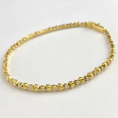 タサキ TASAKI ハートモチーフ デザインブレスレット YG イエローゴールド 腕輪 メレダイヤ ブレスレット K18 ダイヤモンド レディース 【中古】のサムネイル