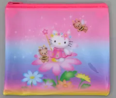 【中古】バッグ ハローキティ(2000年) フラットポーチ 「Happyくじ ハローキティ 50th～ハッピーアニバーサリー★～」 C賞