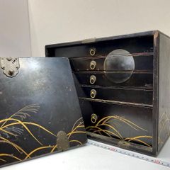 希少 九重菊御紋 蒔絵器局 小箪笥 漆器 提箪笥 骨董品 茶道具 - メルカリ