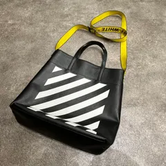 OFF-WHITE サフィアーノ アローロゴ トートバッグ ショルダーバッグ 2WAY オフホワイト　70935A2のサムネイル