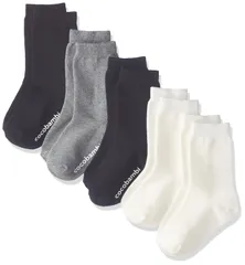 【新着商品】15～20cm 4～6歳用 無地クルー丈ソックス スベリ止め付 5足組ベビー靴下 15-20センチメートル (x フィロワ 5) Filloie 88-65-1163