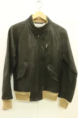【中古】 BEAUTY & YOUTH UNITED ARROWS メンズレザージャケット M ラム レザージャケット BEAUTY & YOUTH UNITED ARROWS M 茶 ブラウン 無地