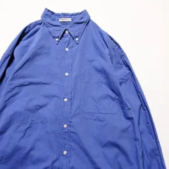 90's ギャップ GAP コットン ボタンダウンシャツ 青系 (L) 長袖 90年代 オールド 旧タグ 白タグアメリカ古着 USED  ビンテージ ヴィンテージ