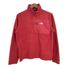 THE NORTH FACE ノースフェイス フリースジャケット アウトドア レッド (メンズ M) 中古 古着 S9145