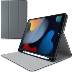 450 エレコム iPad 10.2 第9/8/7世代 (2021/2020/2019年) ケース オートスリープ対応 Pencil収納 グレー TB-A19RSAGY