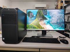【セット品】HP Z4G4 Workstation Xeon W-2223 3.60GHz (8 CPUs)  16GBメモリ M.2 SSD 500GB+1TB HDD A2000 / DELL U2720Q 27インチ 4K HDR対応液晶ディスプレイ
