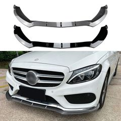 送料無料 ベンツCクラスW205 C180/C200/C260用 AMG風フロントリップスポイラー 外装パーツCYB105人気注目
