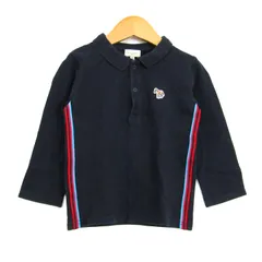 ポールスミス ベビー ポロシャツ トップス 長袖 キッズ 男の子用 100サイズ ネイビー Paul Smith Baby 【中古】